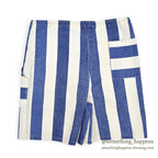1990's MICHIGAN RAG CO. WIDE STRIPE EASY SHORTS...M