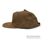 1980's ADVENTURE BOUND BROWN LEATHER CAP 1...