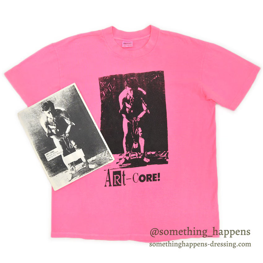 1980's〜 STEDMAN ART CORE HOUDINI 奇術師 T-SHIRT PINK ... LARGE
