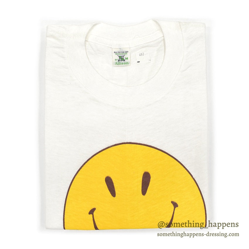 1960's DEADSTOCK ALLISON SMILEY FACE T-SHIRT...M