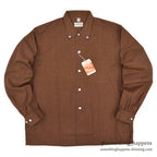 1950's~ DEADSTOCK COLEBROOKE BROWN/BLACK PIN CHECK L/S SHIRT... L