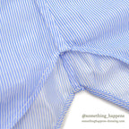 1960's~ Helen SOUTH VIETNAM SOUVENIR S/S SHIRT BLUE STRIPE ...