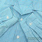 1950's PILGRIM GINGHAM CHECK L/S SHIRT LIGHT BLUE/WHITE ... L