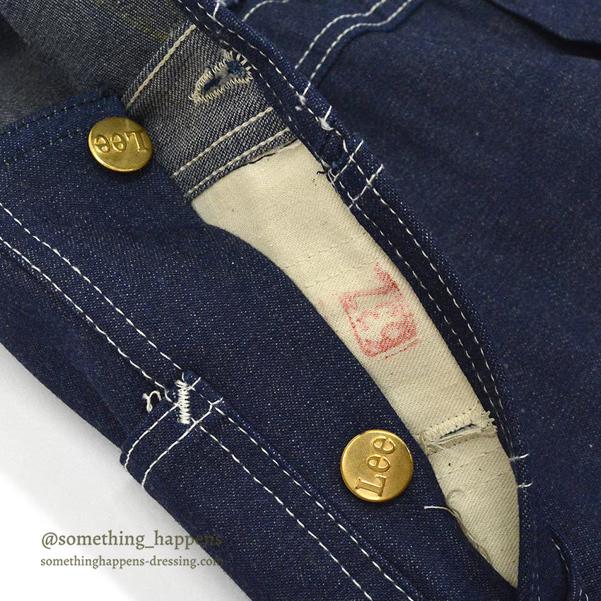 1970's DEADSTOCK Lee JELT DENIM OVERALL... W38/L29