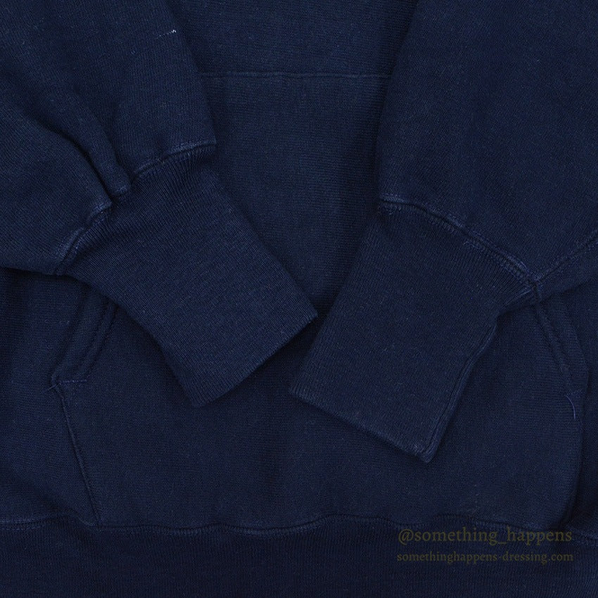 1970's CHAMPION NAVY BLANK REVERSE WEAVE SWEAT PARKA MINT... M