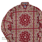 1990's GANT SALTY DOG BANDANA PATTERN B/D SHIRT...M