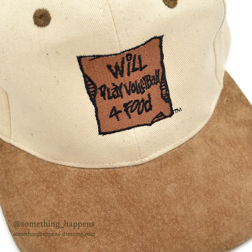 1990's DEADSTOCK WILL PLAY VOLLEYBALL 4 FOOD CAP...