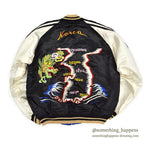 1950s~ JAPAN SOUVENIR JACKET Sukajan KOREA MAP Dragon, Eagle, Tiger Mitsuwa...