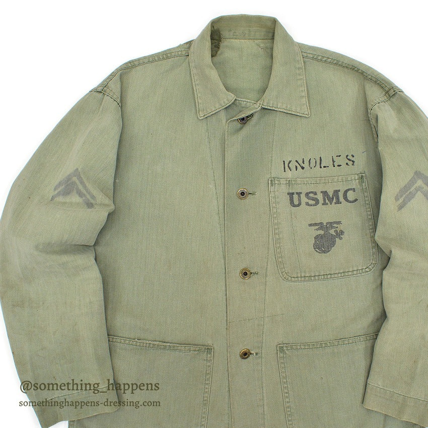 1940's U.S.M.C. / USN  P-41 HBT UTILITY COAT STENCIL ...