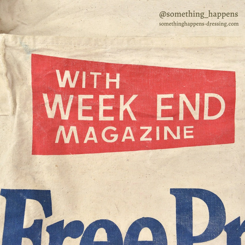 ~1970's WINNIPEG FREE PRESS NEWS PAPER BAG...