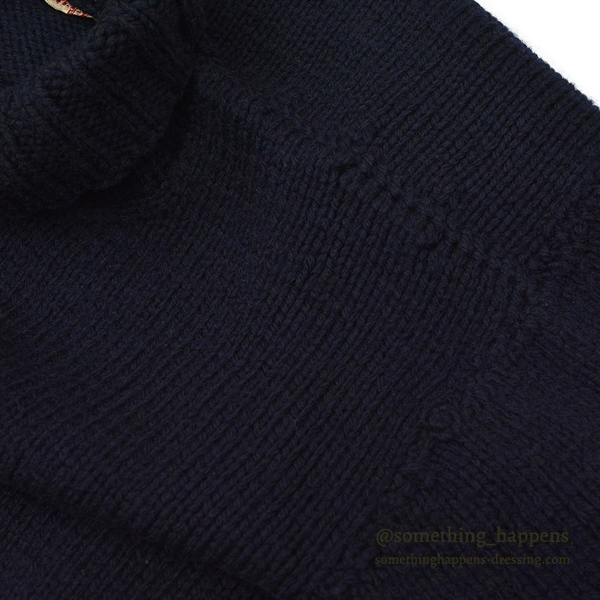 1940's AMERICAN RED CROSS WW2 TURTLE NECK WOOL SWEATER NAVY...