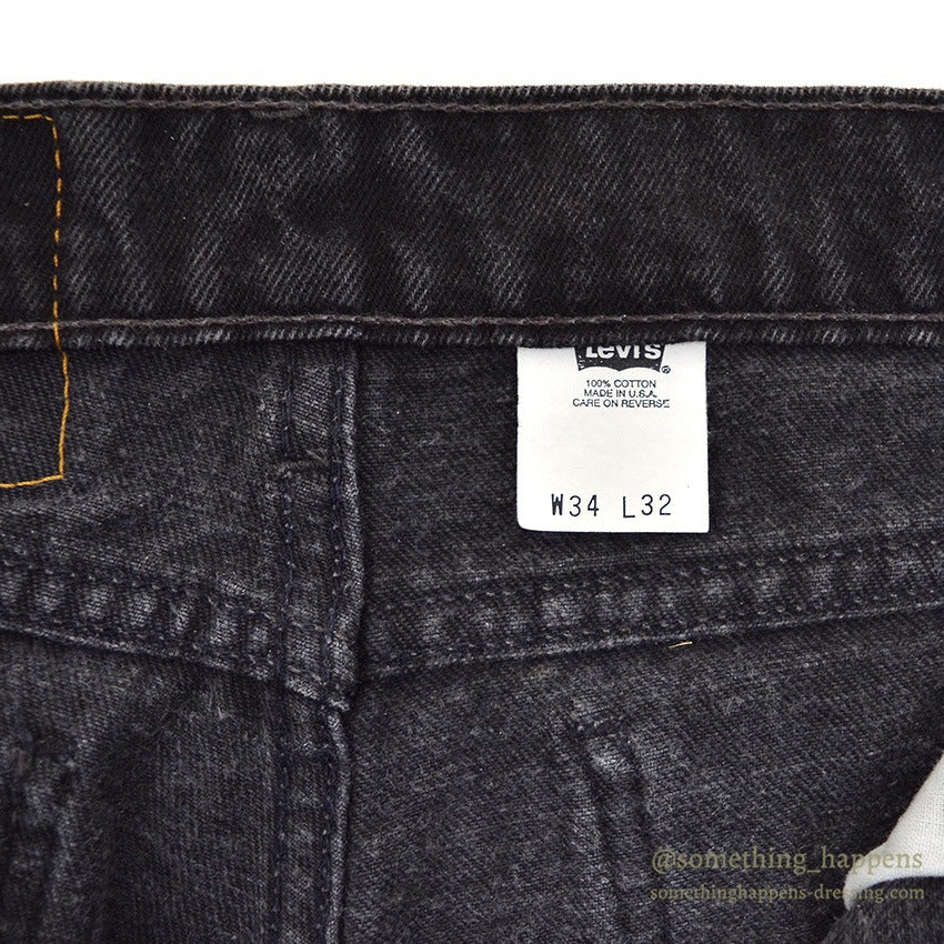 1990's Levi's 518 BLACK DENIM PANTS...W34/L32