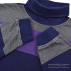 1980's~ GAP BORDER COTTON TURTLE NECK L/S SHIRT ... XL