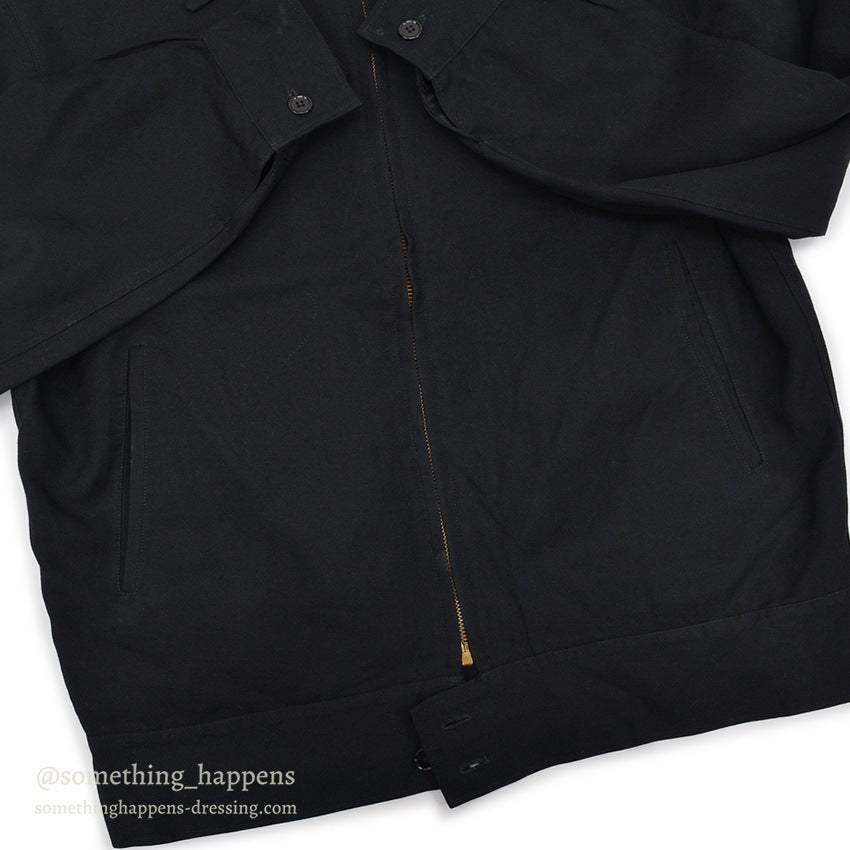 1950's~ JAPAN SOUVENIR JACKET TIGER HEAD UNUSUAL JACKET BLACK...