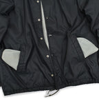 1970's CHMAPION BLACK NYLON COACH JACKET...