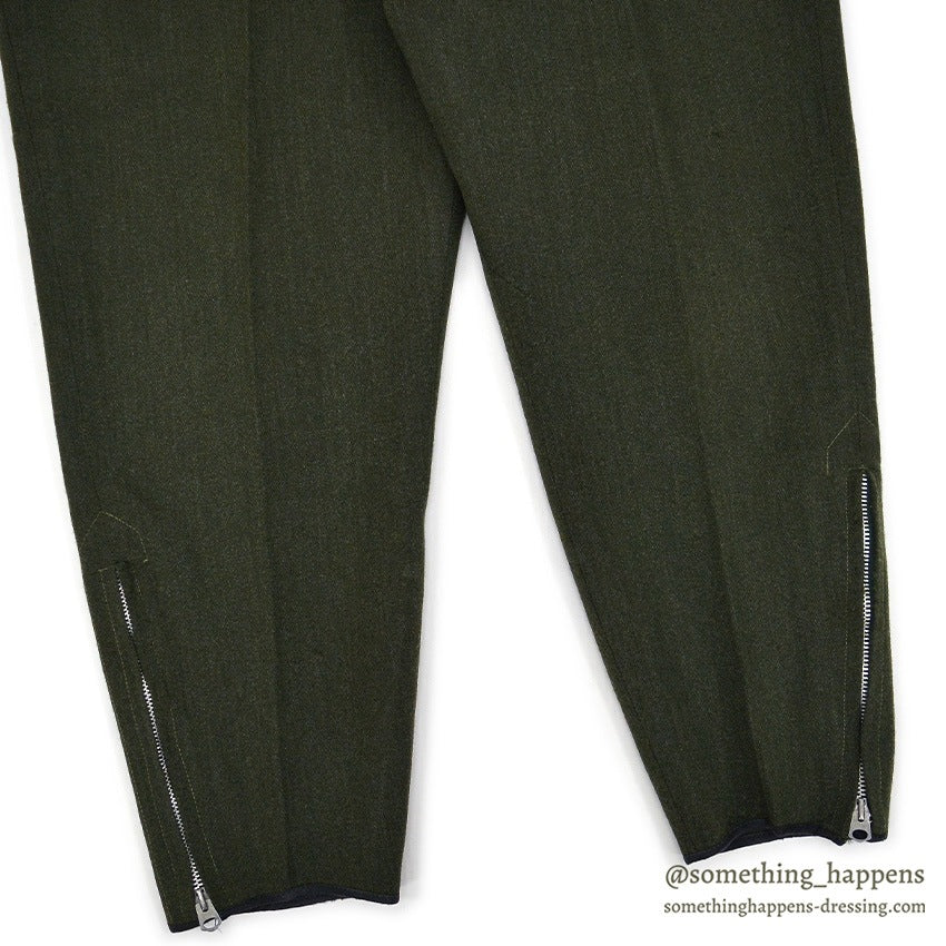 1950's LLBEAN UNUSUAL HUNTING PANTS OLIVE DRAB... W33/L28