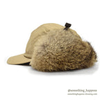 1980's LLBEAN NORTH KING NATURAL RABBIT FUR CAP...L