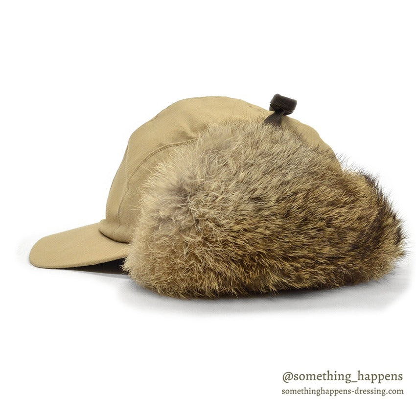 1980's LLBEAN NORTH KING NATURAL RABBIT FUR CAP...L