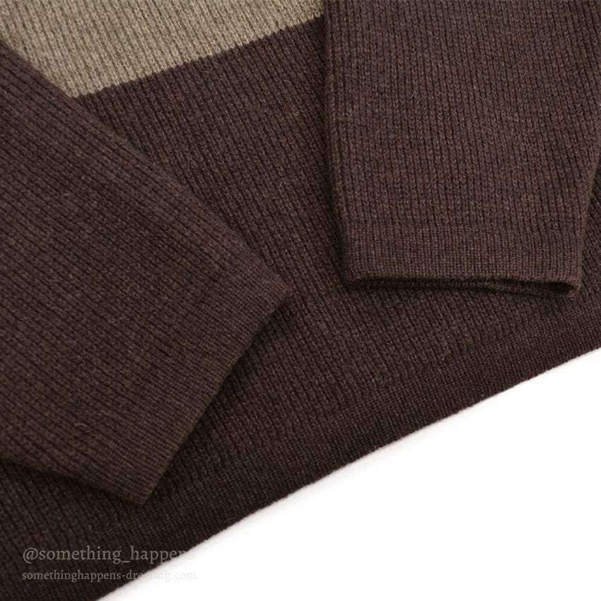 PATAGONIA BROWN LAMBSWOOL SWEATER ... L