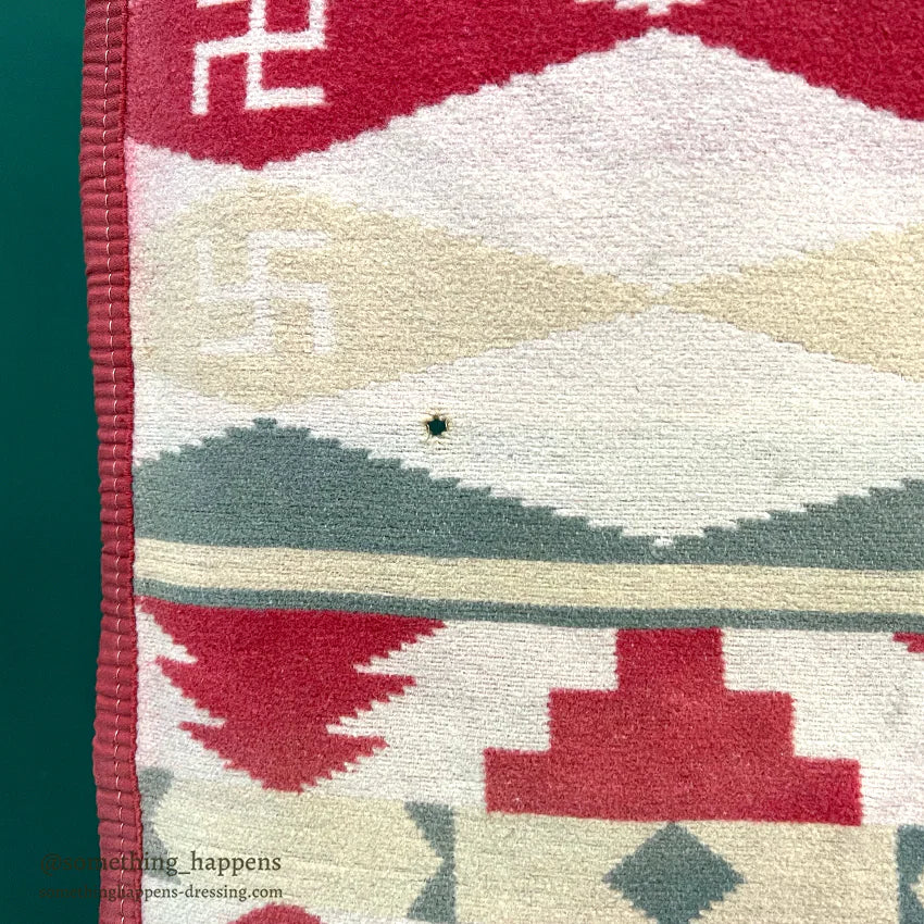 c.1930's SWASTIKA CAMP BLANKET... 180cm×150m