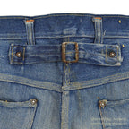 1930's~ UNKNOWN BUCKLE BUCK DENIM PANTS ... W32/L28