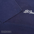 1980s Hanes LL Bean Cursive Logo T-Shirt Faded Navy ... L