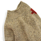 ABERCROMBIE & FITCH RED CROSS WOOL SWEATER LIGHT BROWN ... XL