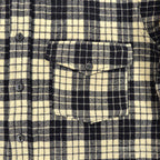1940's WOOLRICH BLACK/WHITE PLAID WOOL SHIRT ... 16