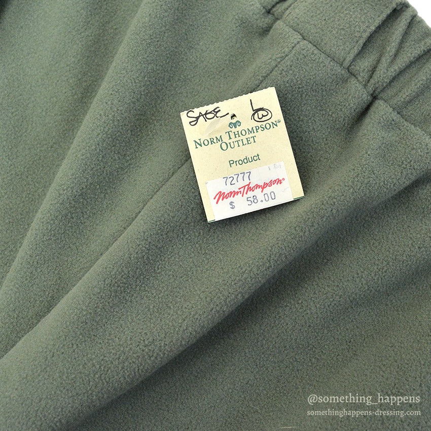 DEADSTOCK EARLY WINTERS FLEECE PANTS SAGE... L