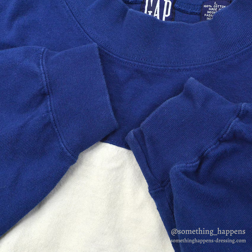 ~1990's GAP WIDE BLUE/WHITE STRIPE COTTON L/S TEE ... L