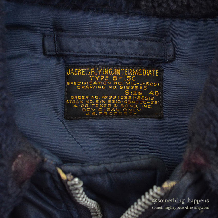 1950's USAF B-15C FLIGHT JACKET A.PRITZKER & SONS, INC. ... 40