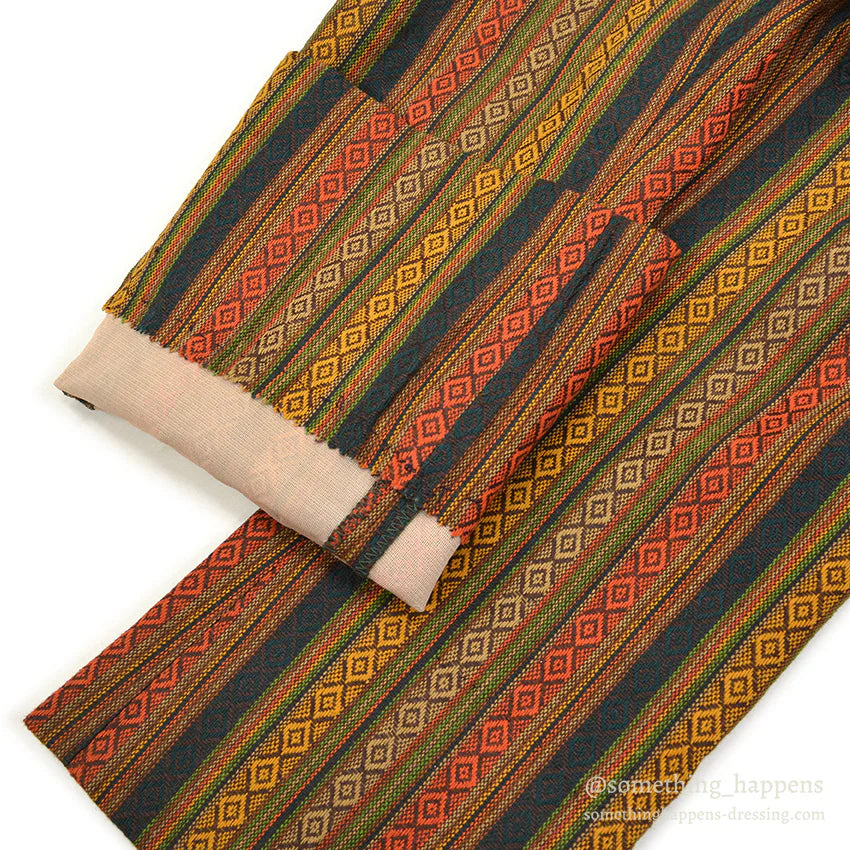 1970's MACH II BY ARROW MULTI STRIPE PATTERN FLARE PANTS... W32/L29