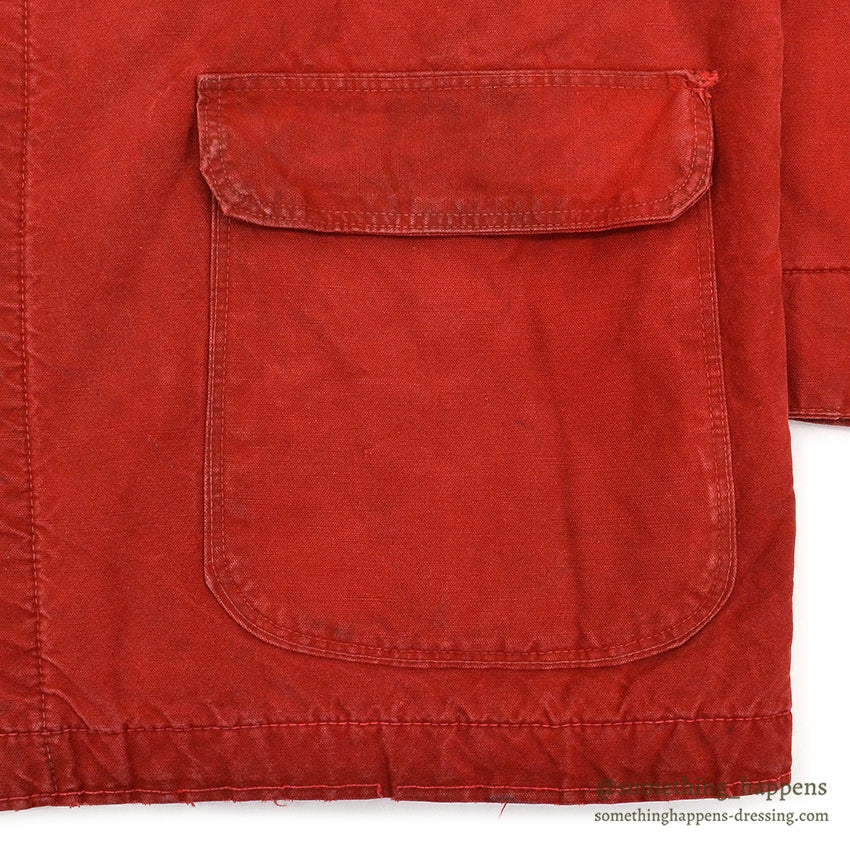 1950's~ HERCULES TWO-POCKET RED COVERALL BLANKET...