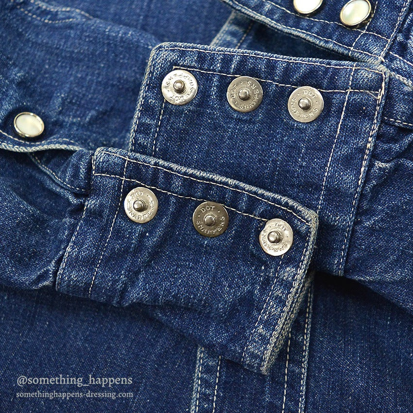 1950's DALL SMITH DENIM DENIM WESTERN SHIRT ...