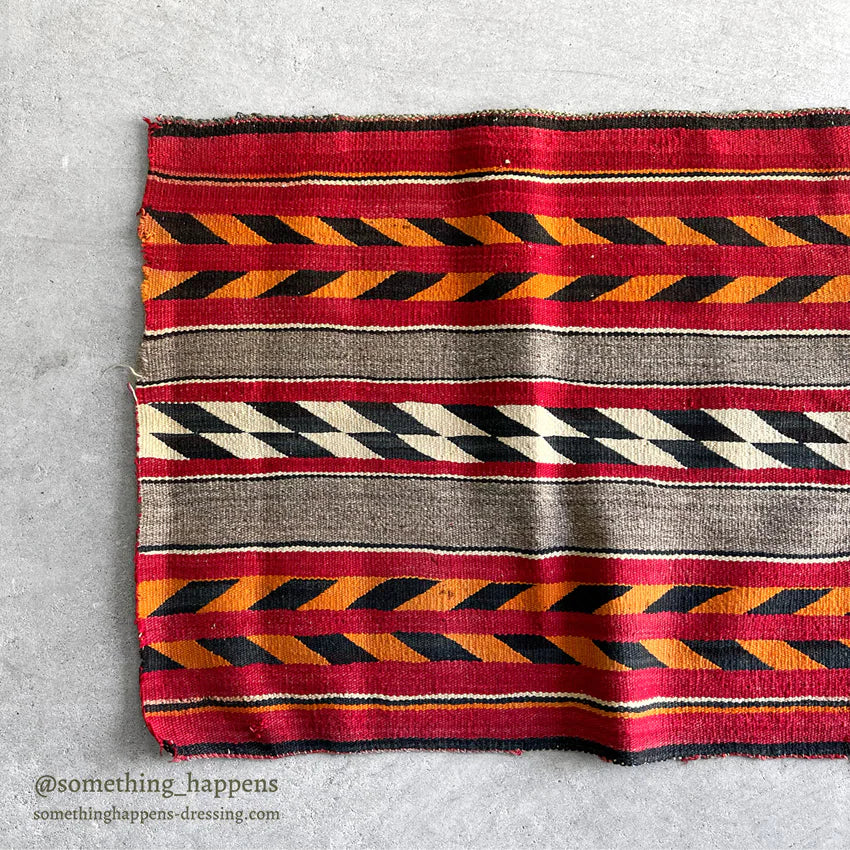 c.1900's NAVAJO RUG TRANSITIONAL SADDLE BLANKET ... 87cm/68cm