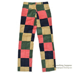 1970's~ DEADSTOCK KENSINGTON ROW PATCHWORK CORDUROY PANTS... W34