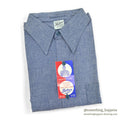 1960's DEADSTOCK BELTEX ALL COTTON CHAMBRAY L/S SHIRT... 16