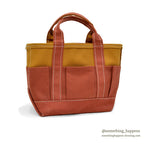 1990's~ LLBEAN CANVAS GARDEN TOTE MINI ZIP TOP ... MINT
