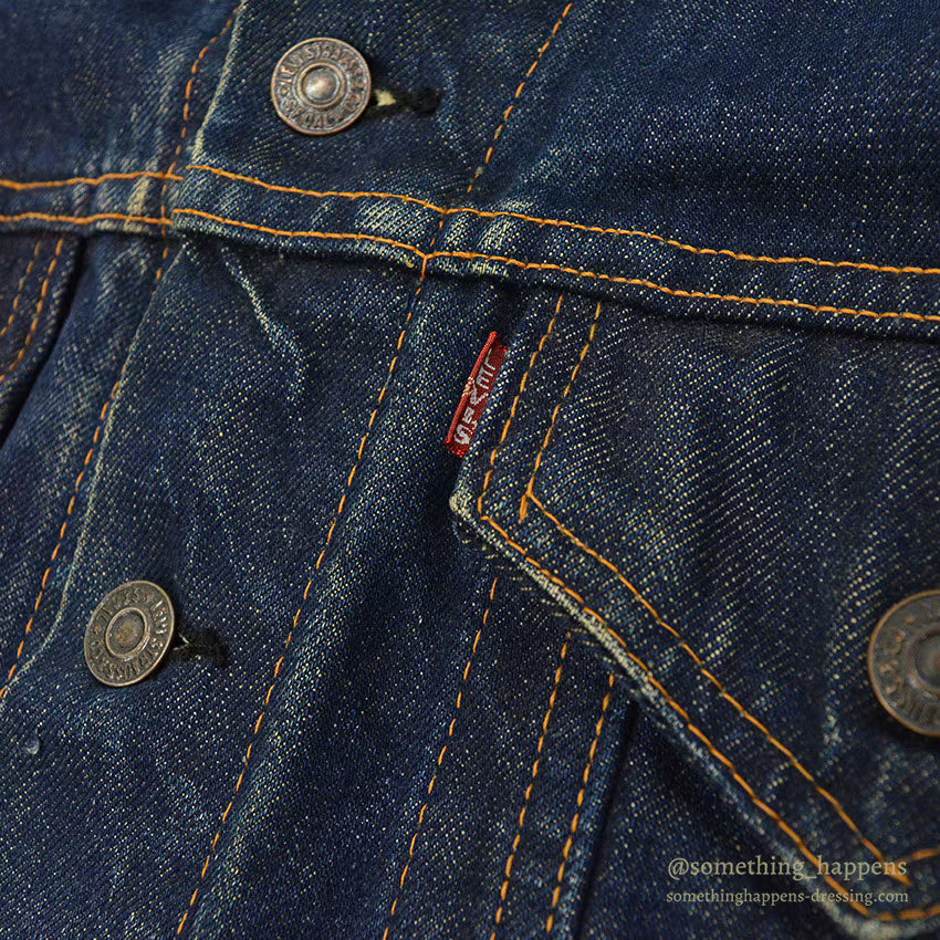 1960's LEVI'S 70505 BIG-E DENIM JACKET UNIQUE CUSTOMIZED... 46