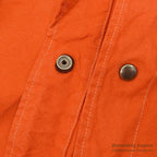 1980's~ ORANGE OVERDYED CANVAS COVERALL...