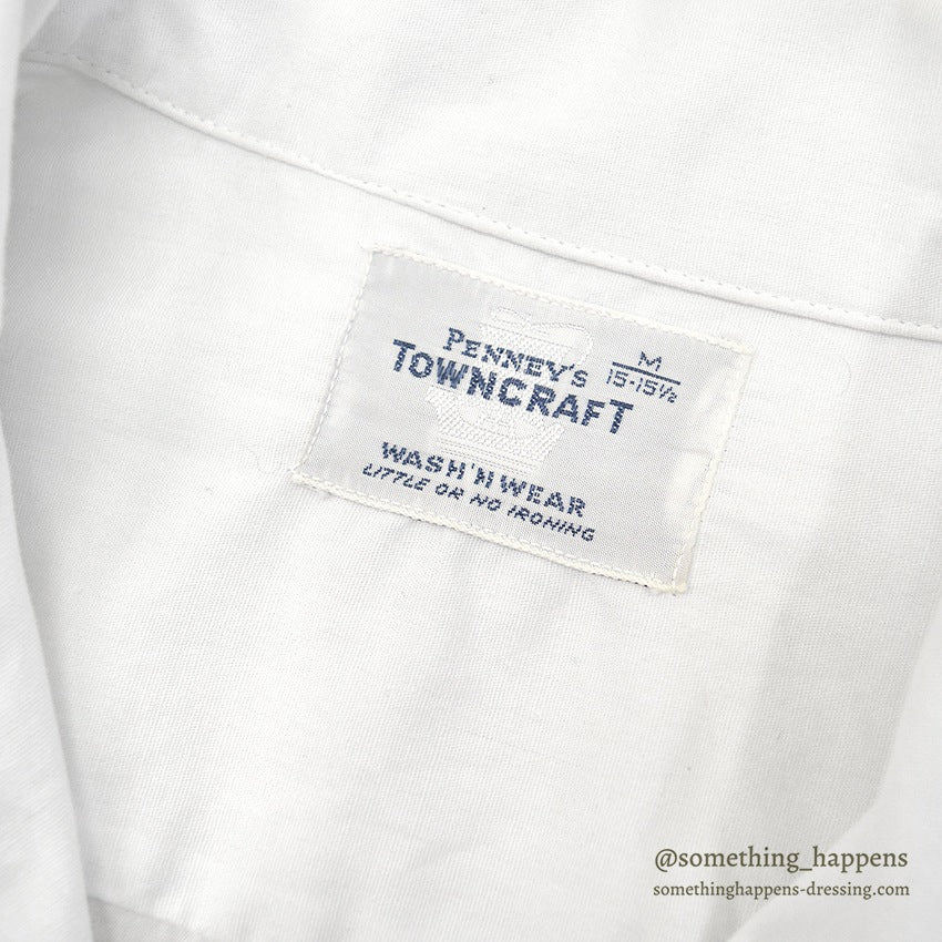 1960's TOWNCRAFT PENNEY'S ALL COTTON S/S SHIRT ... M