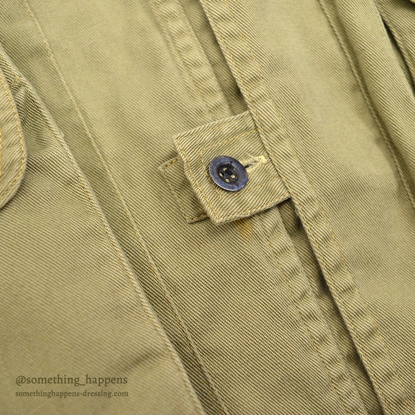 1970's~ UNUSUAL COTTON TWILL FISHING VEST...