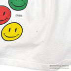 1990's DELTA SMILEY FACES PRINT T-SHIRT... XL