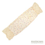 OLD HOMEMADE DOTS EMBROIDERY SCARF...
