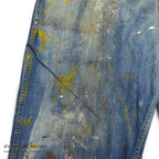 1940's U.S.NAVY WW2 DENIM TROUSERS PAINT SPLATTER/FADED ... W30/L30