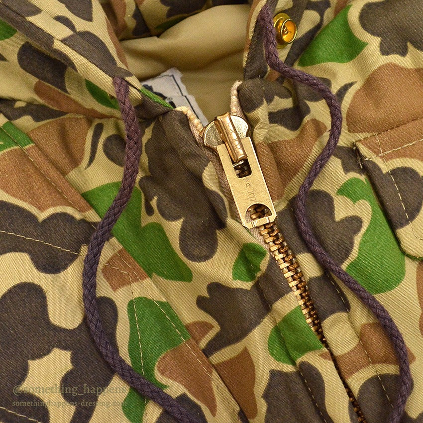 ~1970's DEADSTOCK BOB ALLEN DUCK HUNTER CAMO COAT ... S