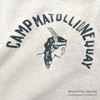 1950's CHAMPION RUNNER TAG INDIAN HEAD FLOCK PRINT SWEAT SHIRT ... L