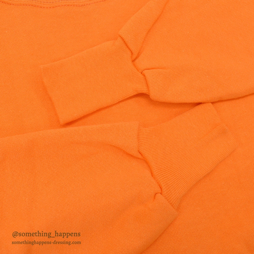 1960's DEADSTOCK BRENT ORANGE FREEDOM SLEEVE SWEAT SHIRT ... L