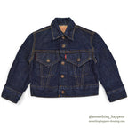 1960's~ LEVI'S BIGE DENIM JACKET FOR KIDS / DOUBLE RED TAB ...