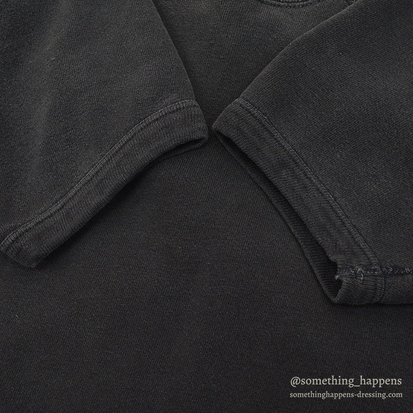 1960's PENNEY'S BLANK S/S SWEAT SHIRT / BLACK ... L